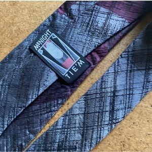 Mr Night Tie'm Mr Night Tie’m Abstract Men's 100% Silk Vintage Tie
